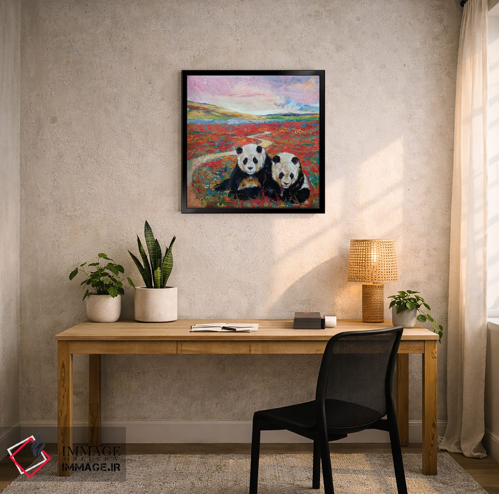 تابلو دکوراتیو بهشت پانداها اثر مایکل کریس - D5B