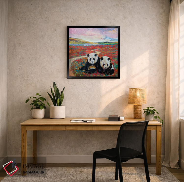 تابلو دکوراتیو بهشت پانداها اثر مایکل کریس - D5B