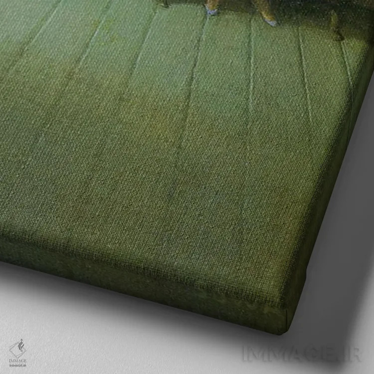 تابلو دکوراتیو یک دیدار اثر مایکل سووا - نمای نزدیک بافت بوم