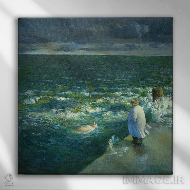 تابلو دکوراتیو پس از طوفان اثر مایکل سووا - نمای روبهرو روی دیوار