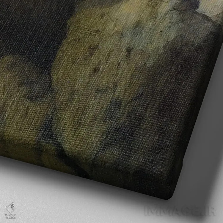 تابلو دکوراتیو مرغ کارپات اثر مایکل سووا - نمای نزدیک بافت بوم