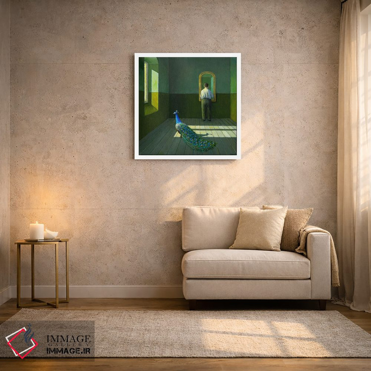 تابلو دکوراتیو طاووس اثر مایکل سووا - D1W