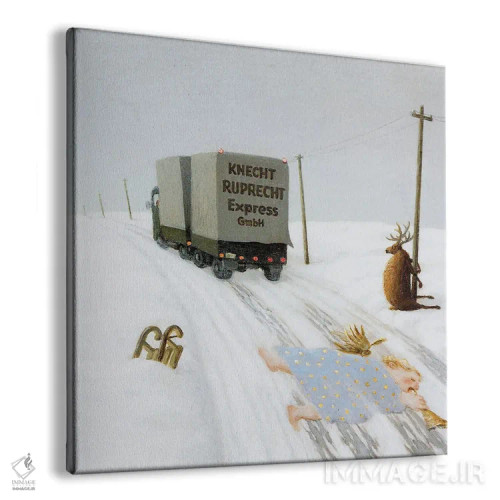 تابلو دکوراتیو کریسمس در راه است اثر مایکل سووا - نمای پرسپکتیو محصول