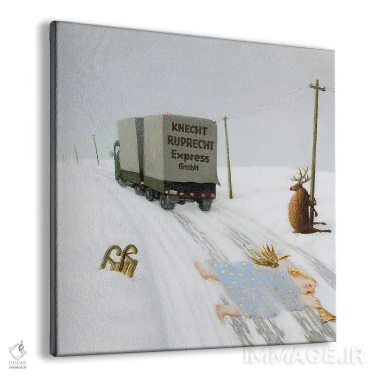 تابلو دکوراتیو کریسمس در راه است اثر مایکل سووا - نمای پرسپکتیو محصول