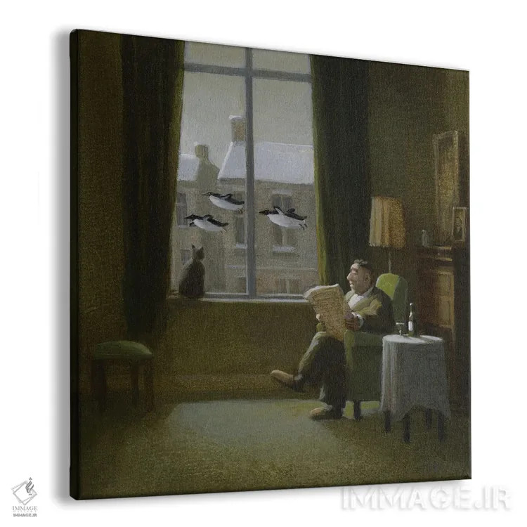 تابلو دکوراتیو فوریه اثر مایکل سووا - نمای پرسپکتیو محصول