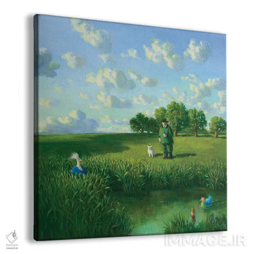 تابلو دکوراتیو رنج های سنت هوبرت اثر مایکل سووا - نمای پرسپکتیو محصول