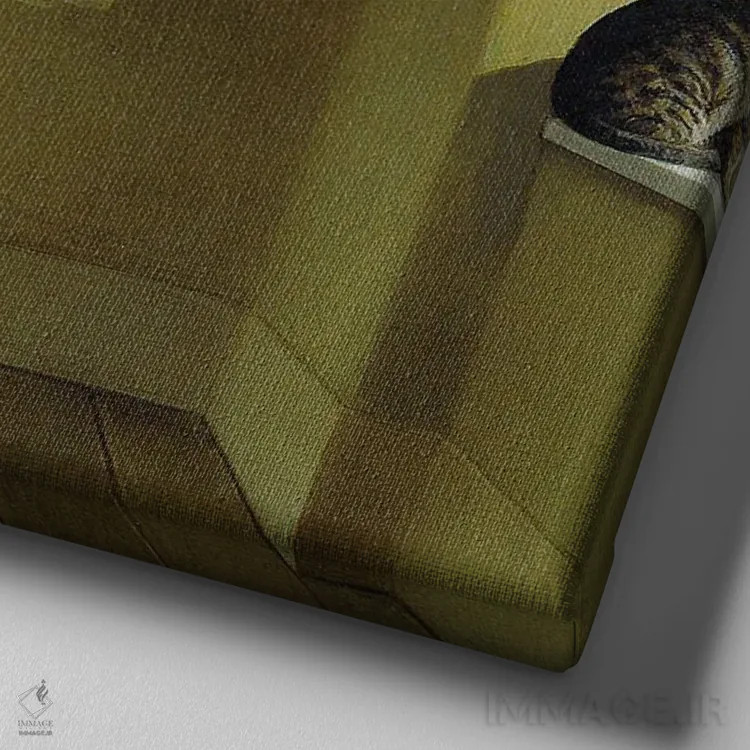 تابلو دکوراتیو ملال عصر تابستان اثر مایکل سووا - نمای نزدیک بافت بوم