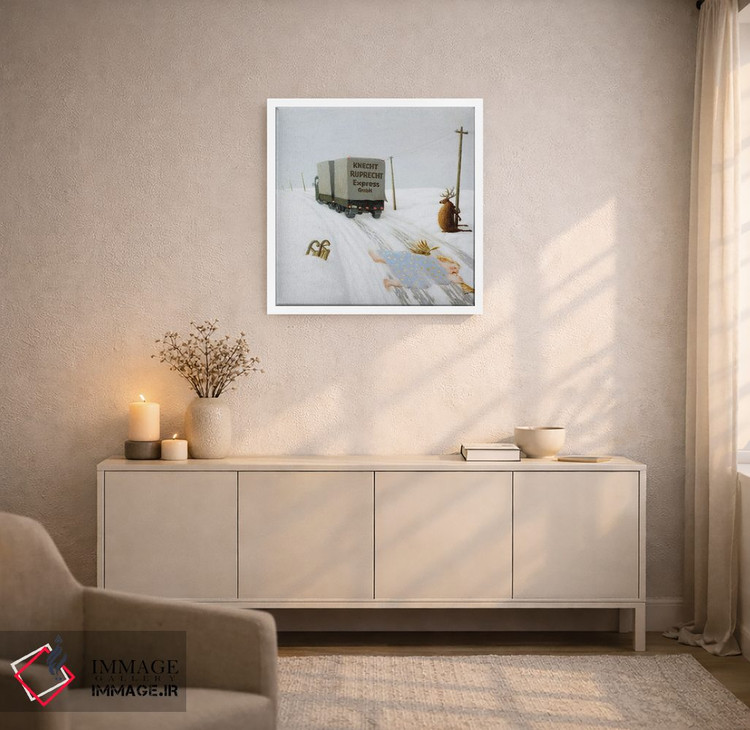 تابلو دکوراتیو کریسمس در راه است اثر مایکل سووا - D3W