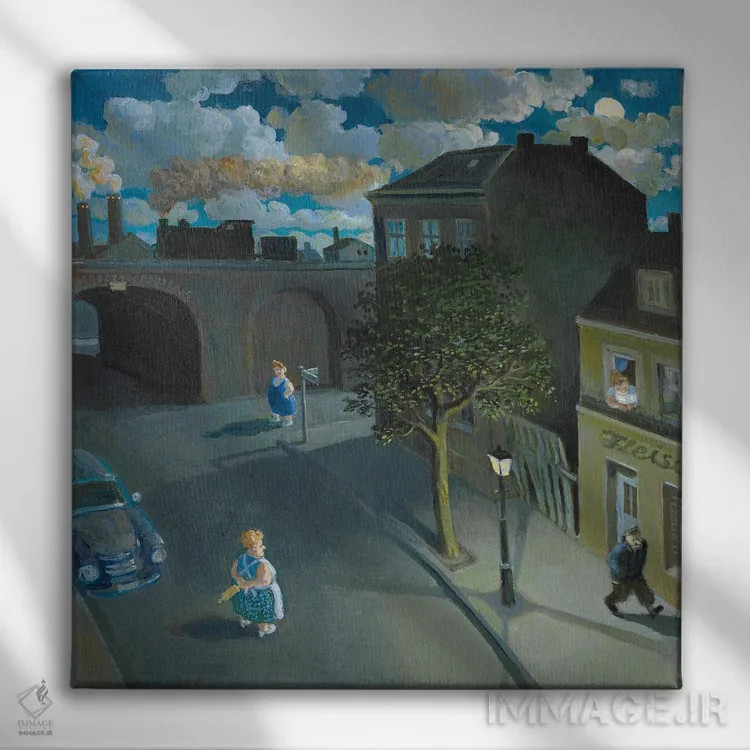 تابلو دکوراتیو عدم تحمل اثر مایکل سووا - نمای روبهرو روی دیوار