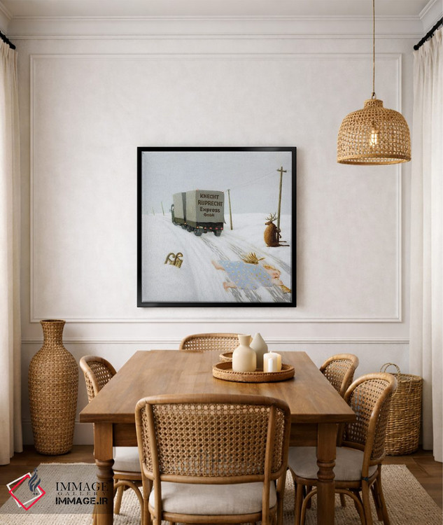 تابلو دکوراتیو کریسمس در راه است اثر مایکل سووا - D6B