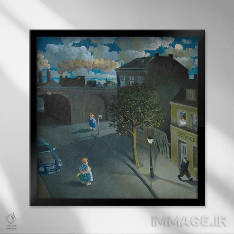 تابلو دکوراتیو عدم تحمل اثر مایکل سووا - نمای قابدار مشکی