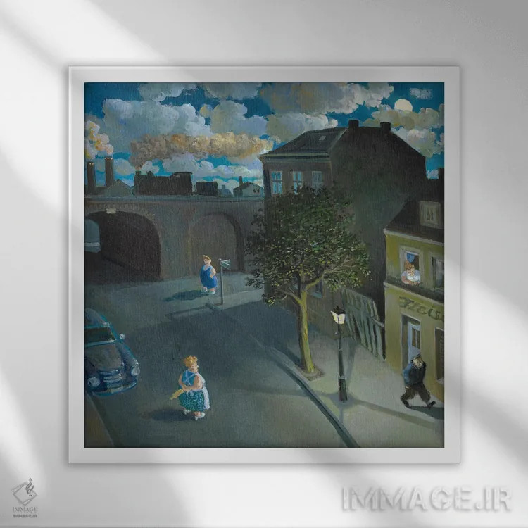 تابلو دکوراتیو عدم تحمل اثر مایکل سووا - نمای قابدار سفید