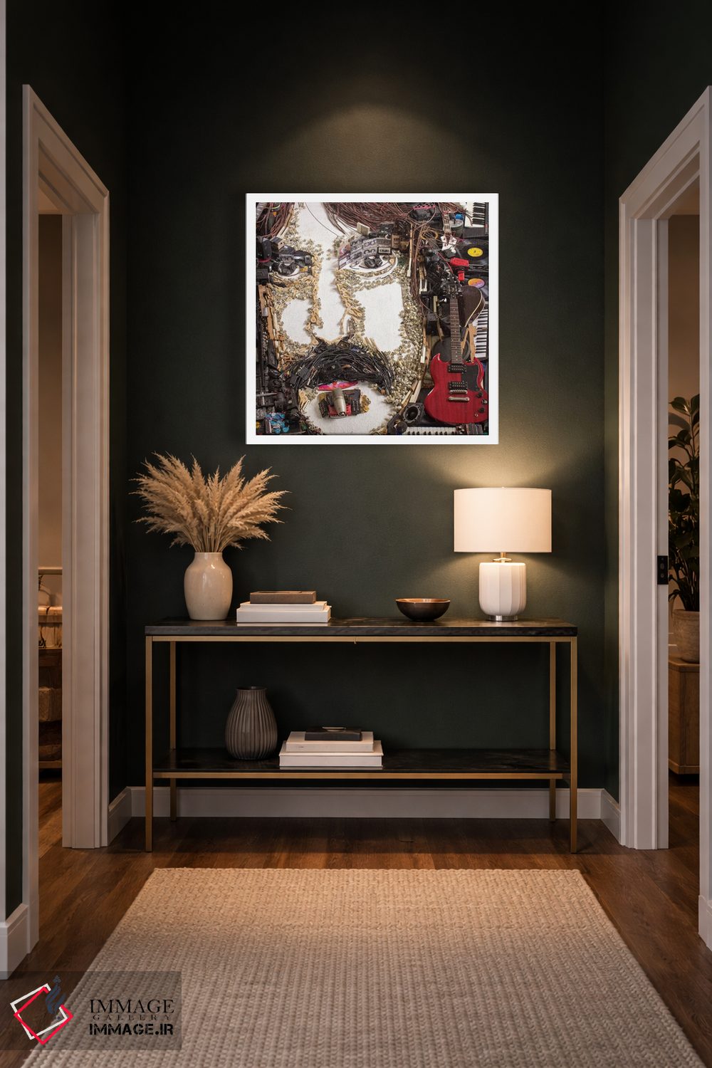 تابلو دکوراتیو پرتره سه بعدی فرانک زاپا اثر آقای کپی رایت - D5W