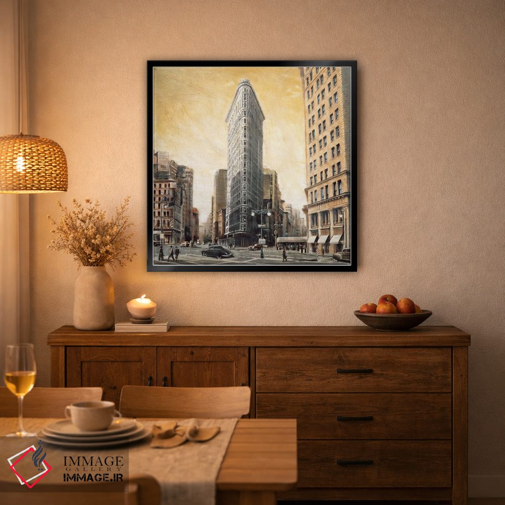 تابلو دکوراتیو ساختمان فلت آیرون اثر متیو دنیلز - D4B