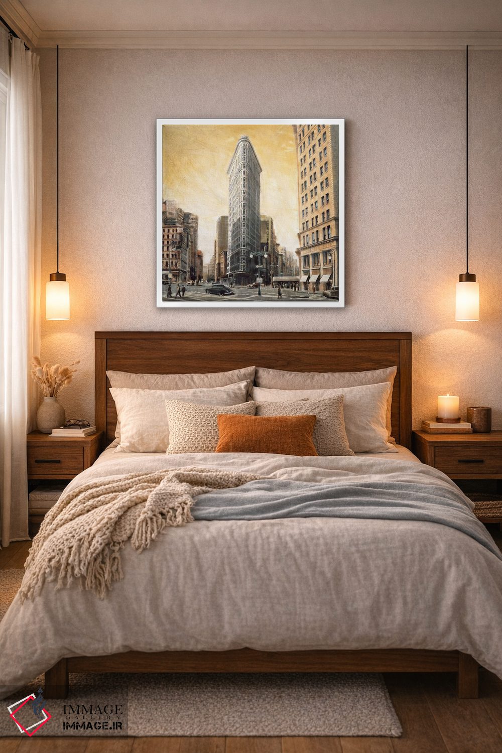 تابلو دکوراتیو ساختمان فلت آیرون اثر متیو دنیلز - D4W