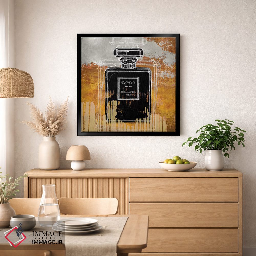 تابلو دکوراتیو نوآر روی کهربا اثر مدلین بلیک - D1B