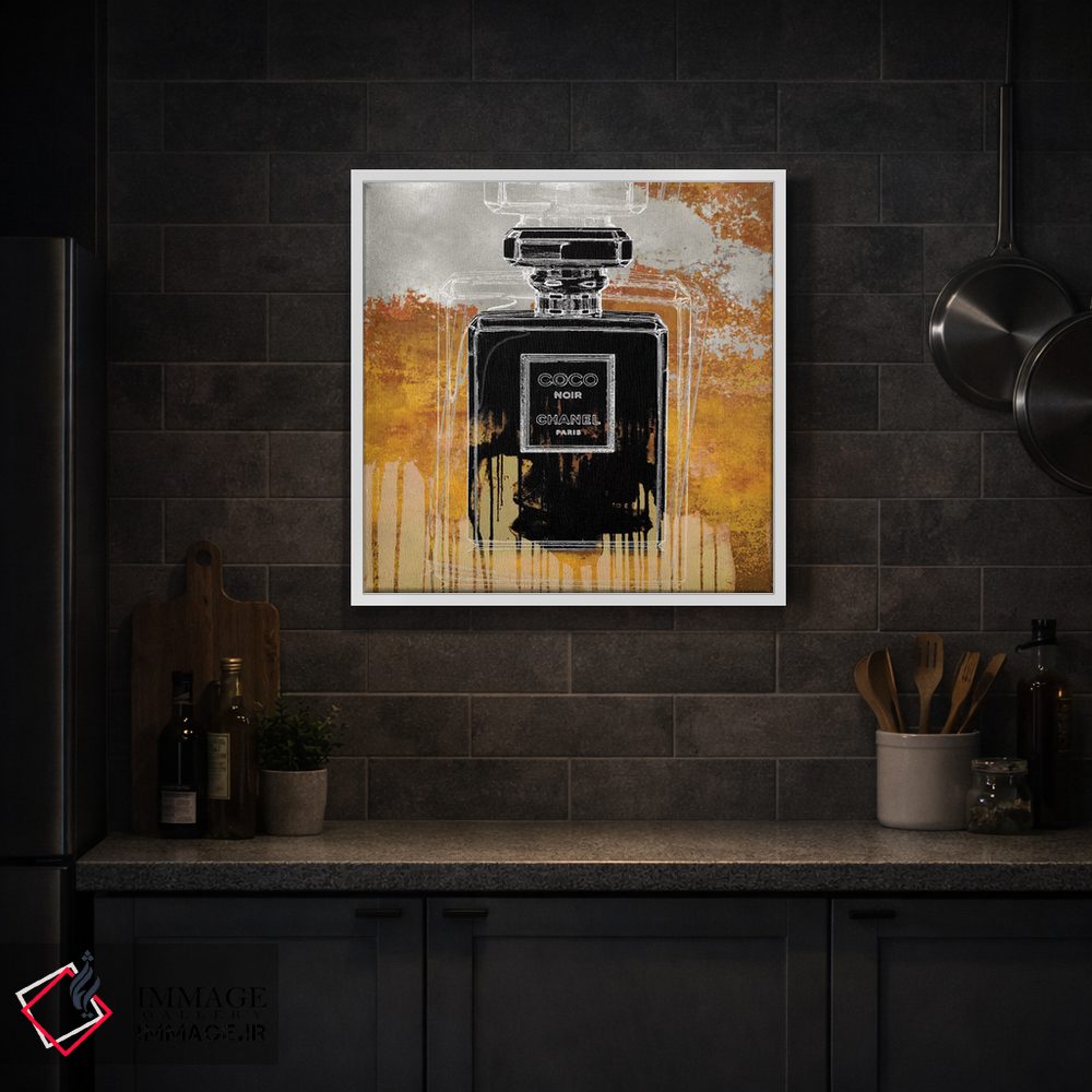 تابلو دکوراتیو نوآر روی کهربا اثر مدلین بلیک - D2W