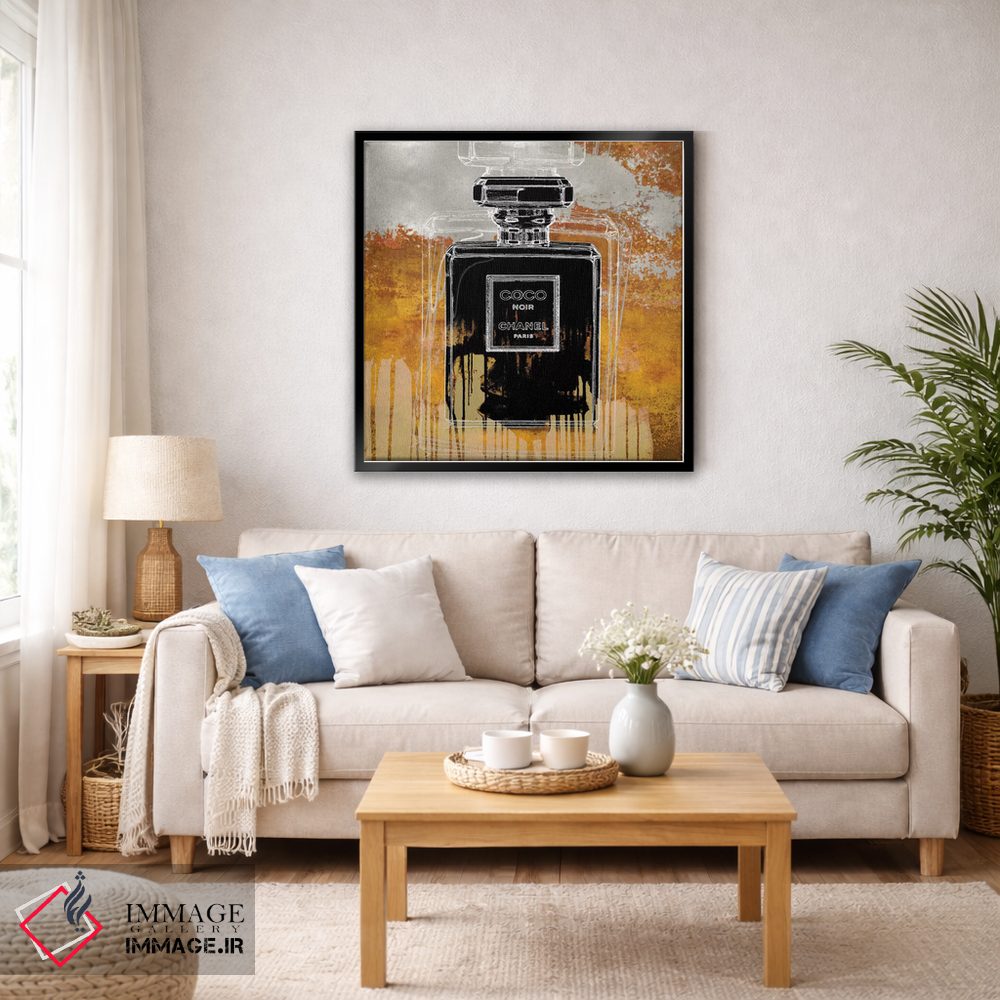 تابلو دکوراتیو نوآر روی کهربا اثر مدلین بلیک - D5B