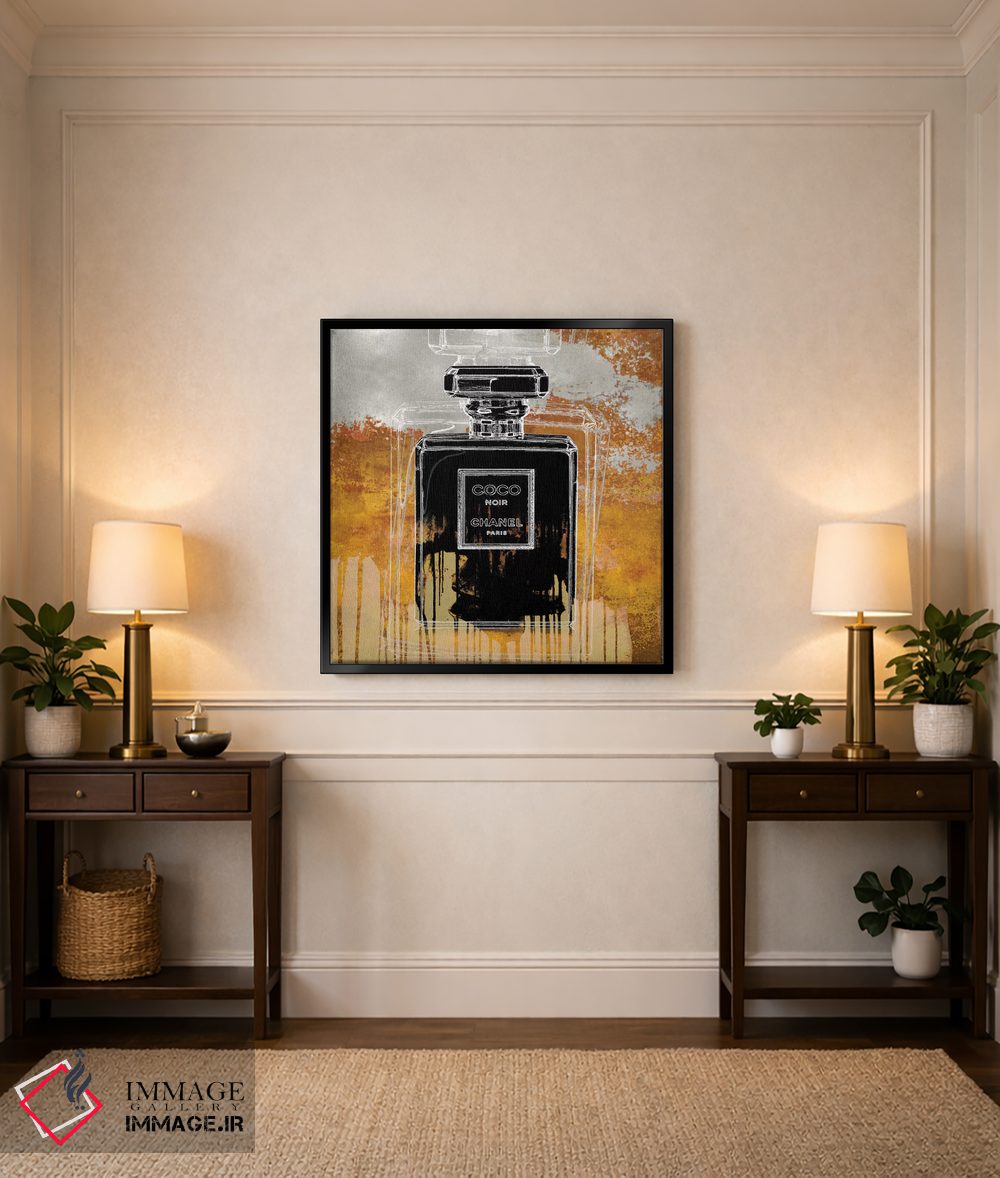 تابلو دکوراتیو نوآر روی کهربا اثر مدلین بلیک - D6B