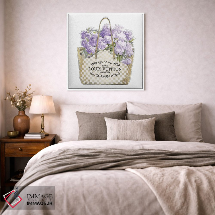 تابلو دکوراتیو دسته گل اسطوخودوس اثر مدلین بلیک - D1W