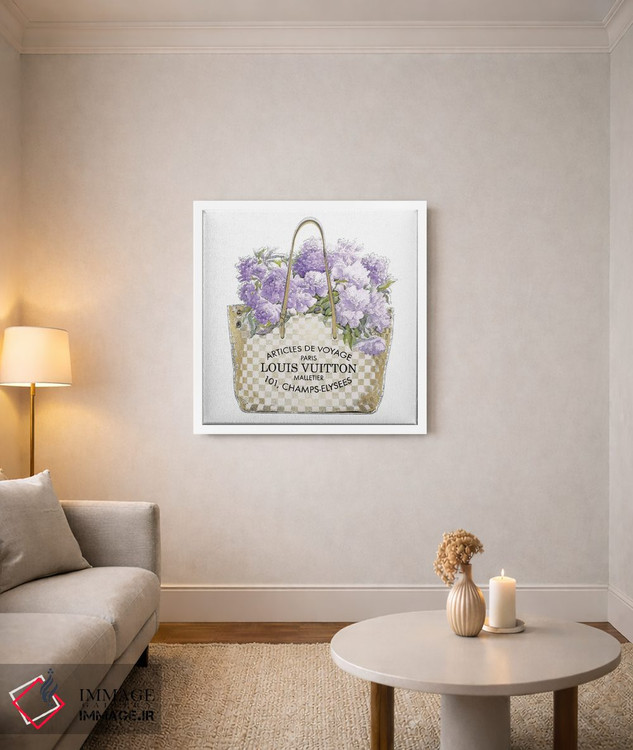 تابلو دکوراتیو دسته گل اسطوخودوس اثر مدلین بلیک - D2W