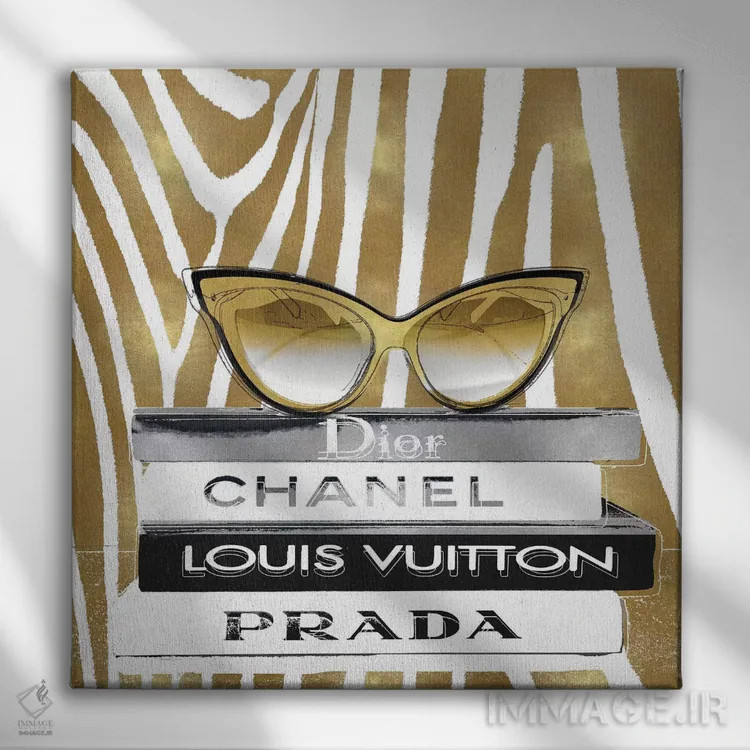 تابلو دکوراتیو عینک آفتابی طراح I اثر مدلین بلیک - نمای روبهرو روی دیوار