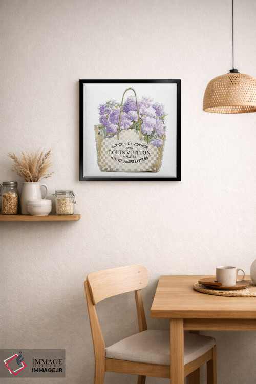 تابلو دکوراتیو دسته گل اسطوخودوس اثر مدلین بلیک - D4B