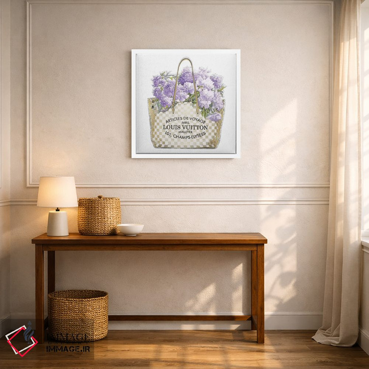 تابلو دکوراتیو دسته گل اسطوخودوس اثر مدلین بلیک - D5W