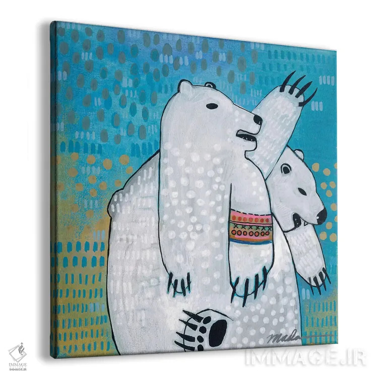 تابلو دکوراتیو رقابت خواهر و برادری اثر مادارا میسون - نمای پرسپکتیو محصول