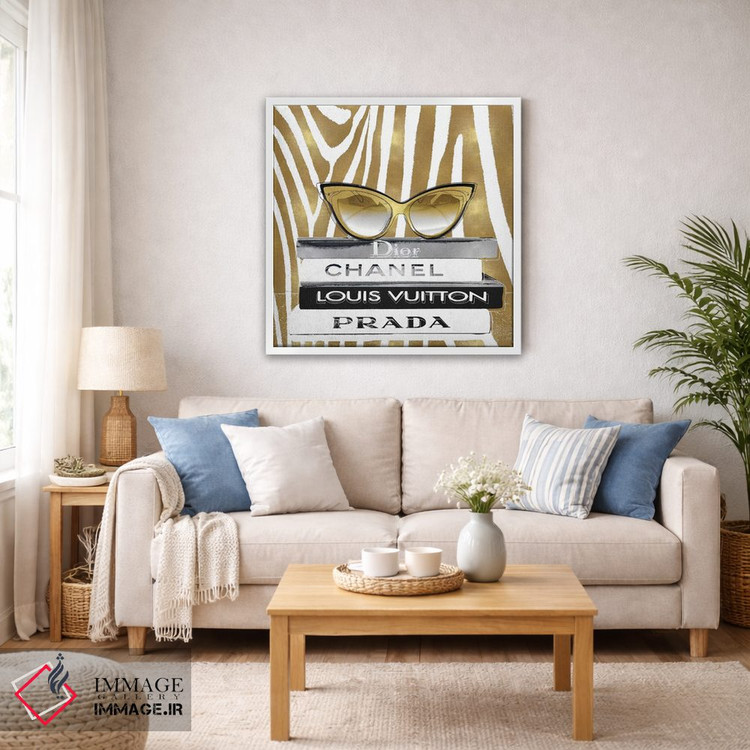 تابلو دکوراتیو عینک آفتابی طراح I اثر مدلین بلیک - D4W
