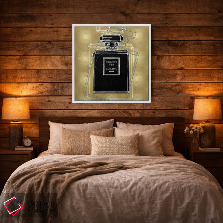 تابلو دکوراتیو نوآر روی طلایی اثر مدلین بلیک - D1W