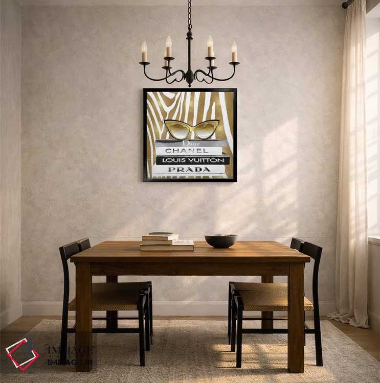 تابلو دکوراتیو عینک آفتابی طراح I اثر مدلین بلیک - D5B