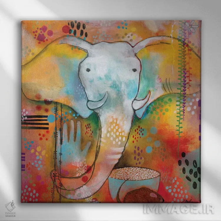 تابلو دکوراتیو گنشا راه را هموار می کند اثر مادارا میسون - نمای روبهرو روی دیوار