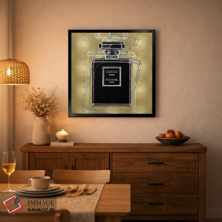 تابلو دکوراتیو نوآر روی طلایی اثر مدلین بلیک - D4B