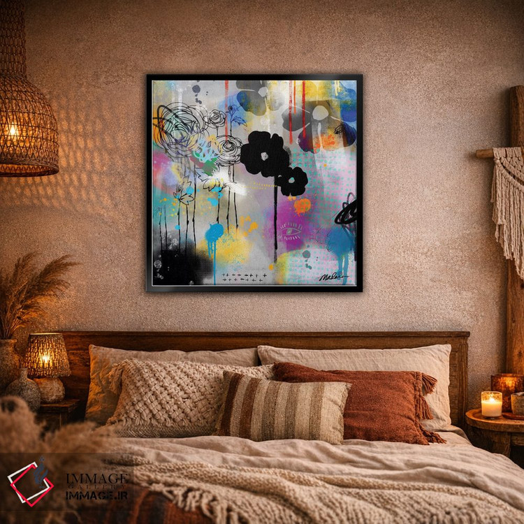 تابلو انتزاعی ارگانیک دیجیتال اثر مادارا میسون - D2B
