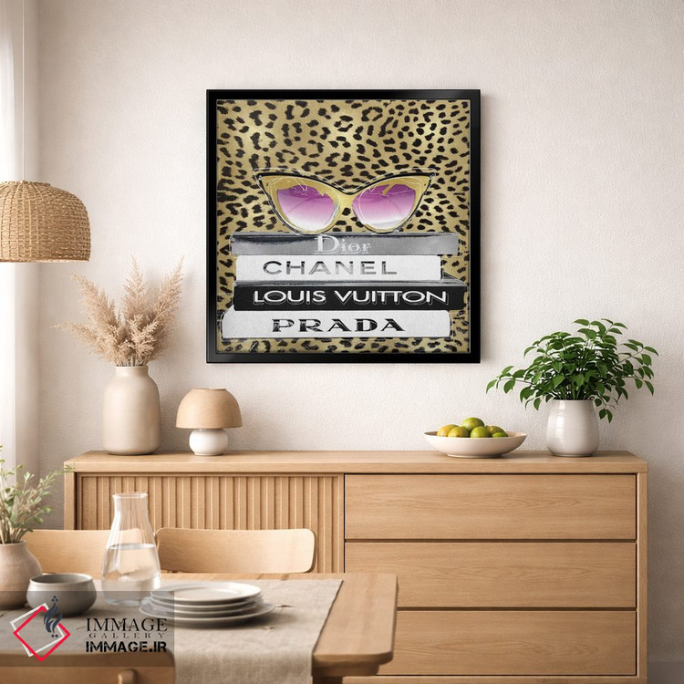 تابلو دکوراتیو عینک آفتابی طراح II اثر مدلین بلیک - D1B