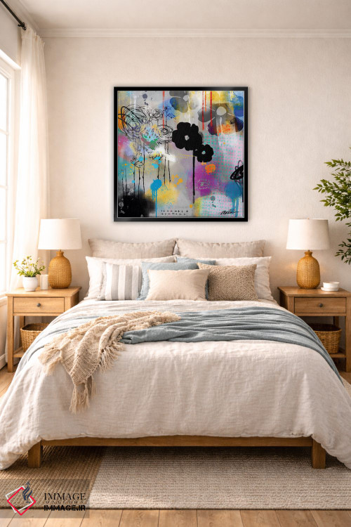 تابلو انتزاعی ارگانیک دیجیتال اثر مادارا میسون - D6B