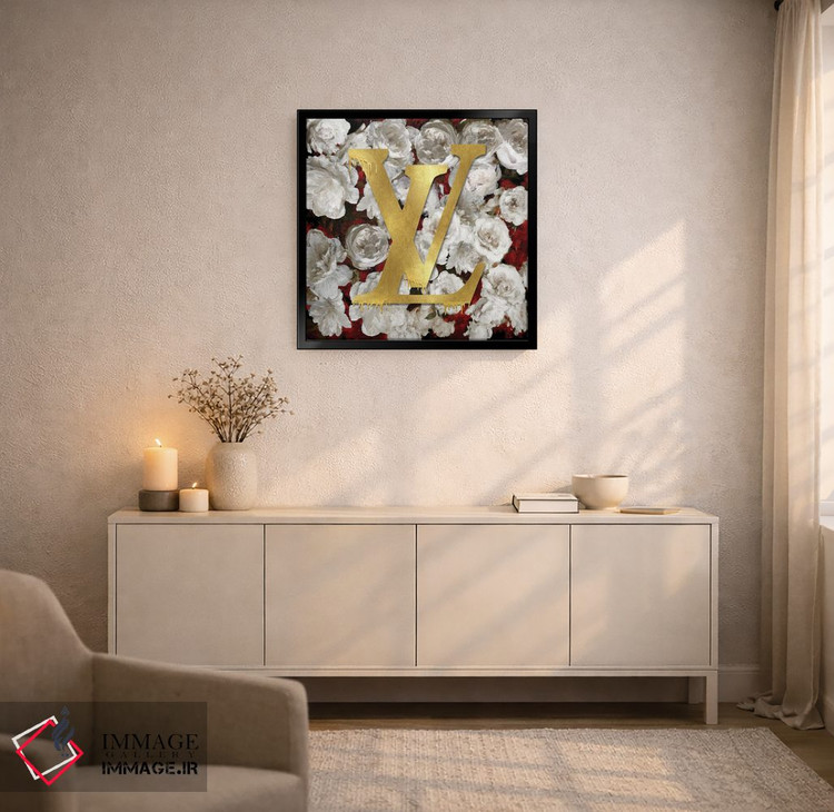 تابلو دکوراتیو مد و گل ها II اثر مدلین بلیک - D6B