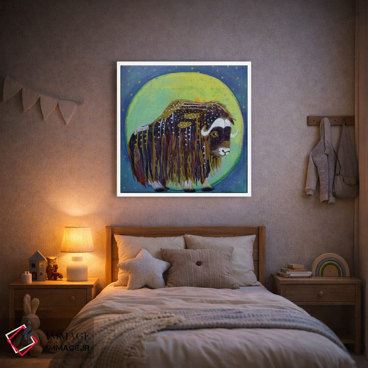 تابلو دکوراتیو ماه گاومشک اثر مادارا میسون - D1W