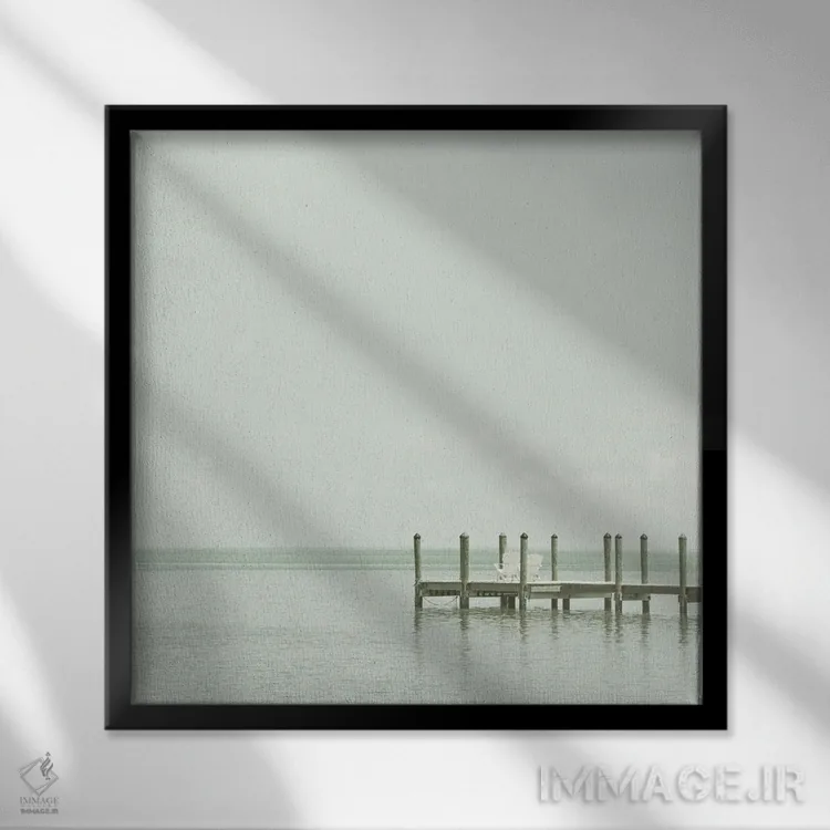 تابلو دکوراتیو جای دنج در فلوریدا اثر ملانی ویولا - نمای قابدار مشکی