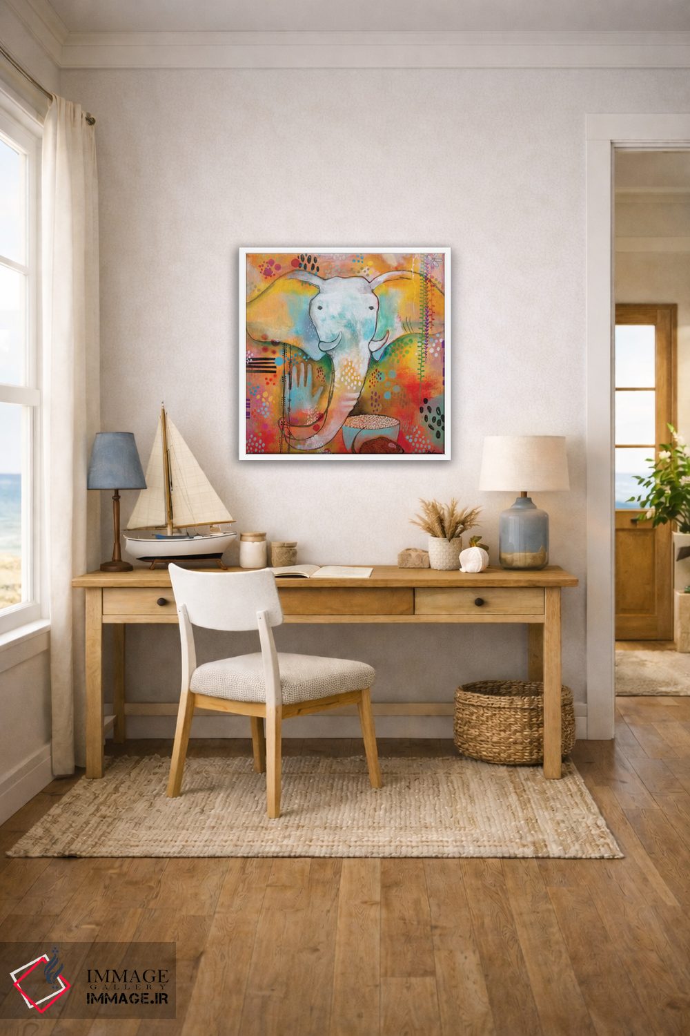 تابلو دکوراتیو گنشا راه را هموار می کند اثر مادارا میسون - D3W