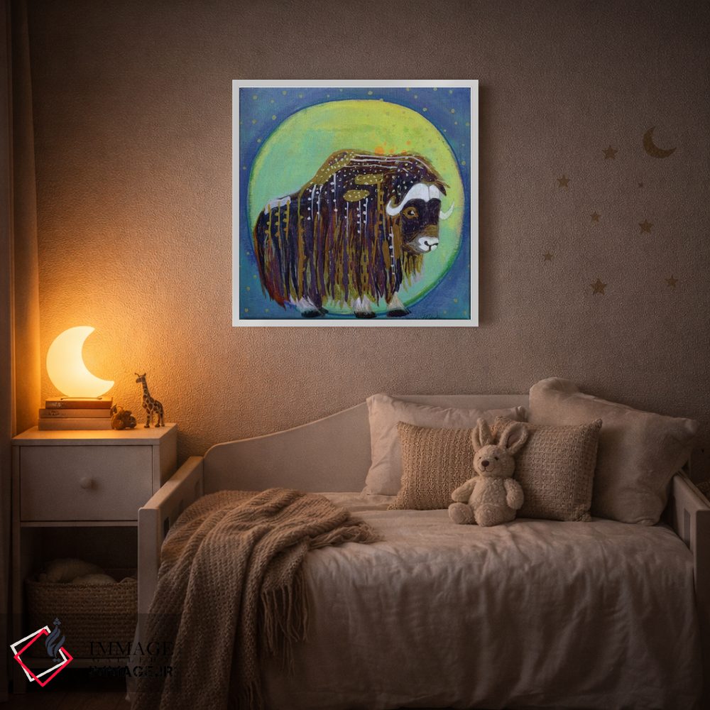 تابلو دکوراتیو ماه گاومشک اثر مادارا میسون - D3W