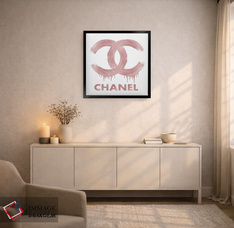 تابلو دکوراتیو لوگوی مد اثر مدلین بلیک - D5B