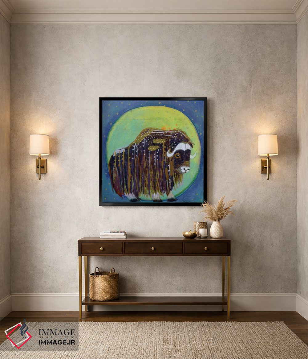 تابلو دکوراتیو ماه گاومشک اثر مادارا میسون - D5B