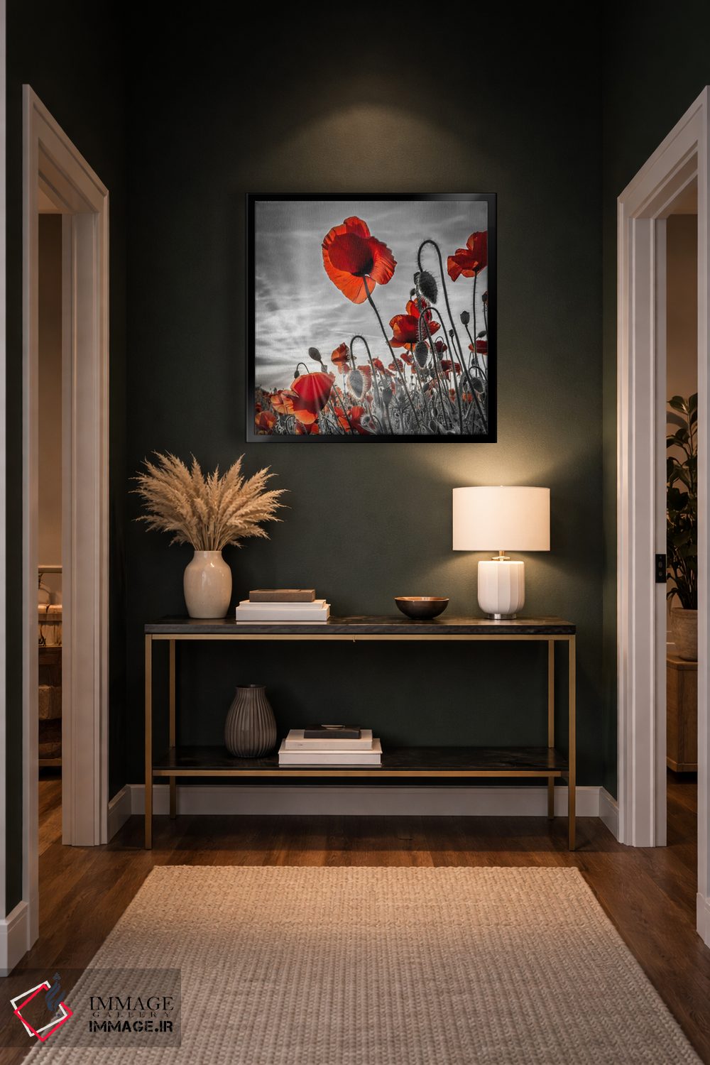 تابلو دکوراتیو شقایق های جذاب با رنگ بندی خاص اثر ملانی ویولا - D6B