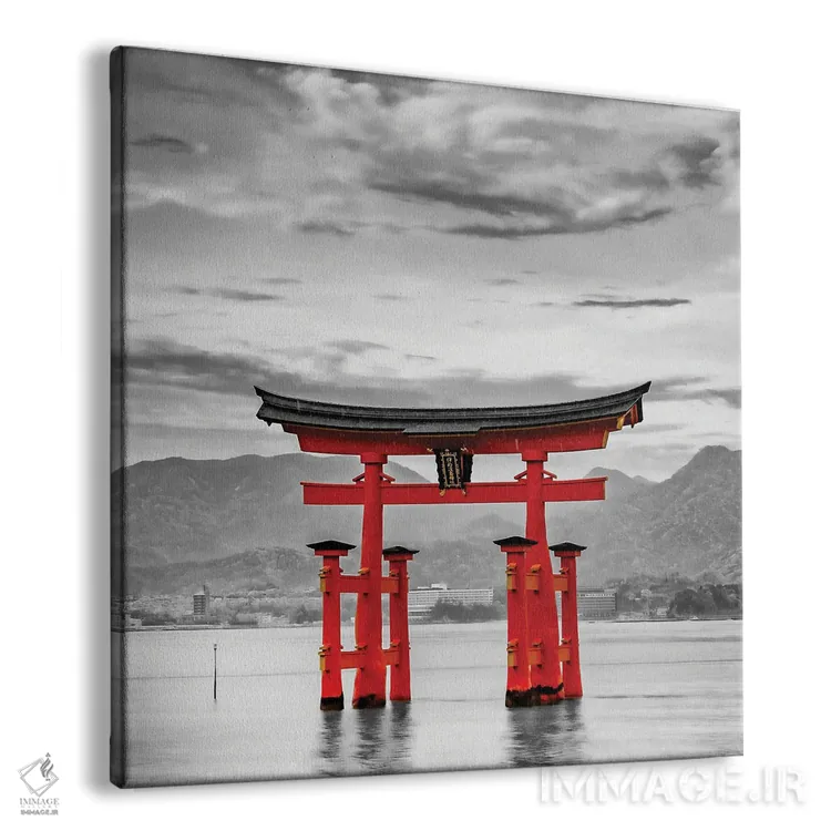 تابلو دکوراتیو توری معبد ایتسوکوشیما در جزیره میاجیما اثر ملانی ویولا - نمای پرسپکتیو محصول