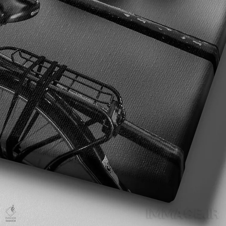 تابلو دکوراتیو برداشت عصرگاهی از کانال براورزگرخت آمستردام اثر ملانی ویولا - نمای نزدیک بافت بوم