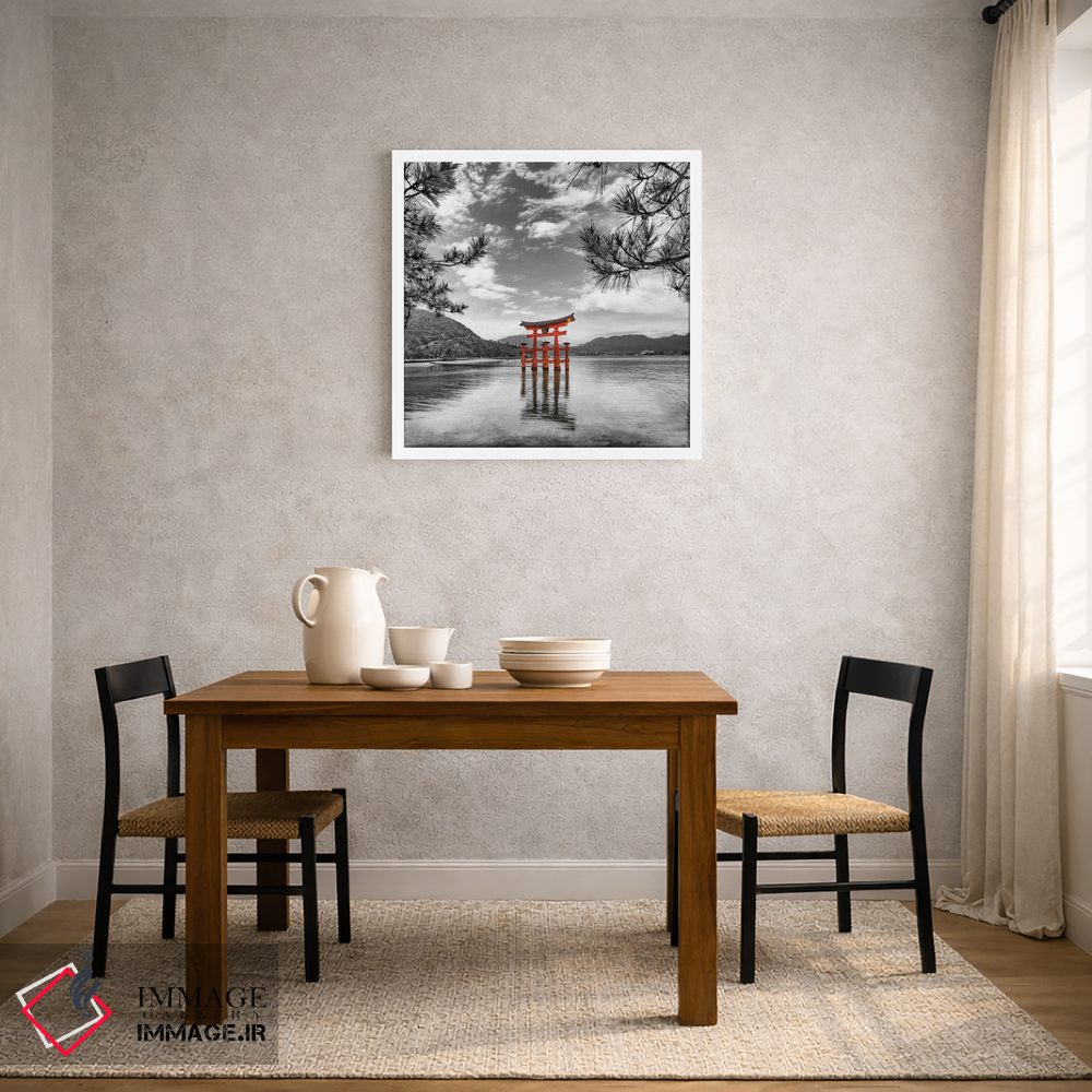 تابلو دکوراتیو توری قرمز معبد ایتسوکوشیما در جزیره میاجیما اثر ملانی ویولا - D3W