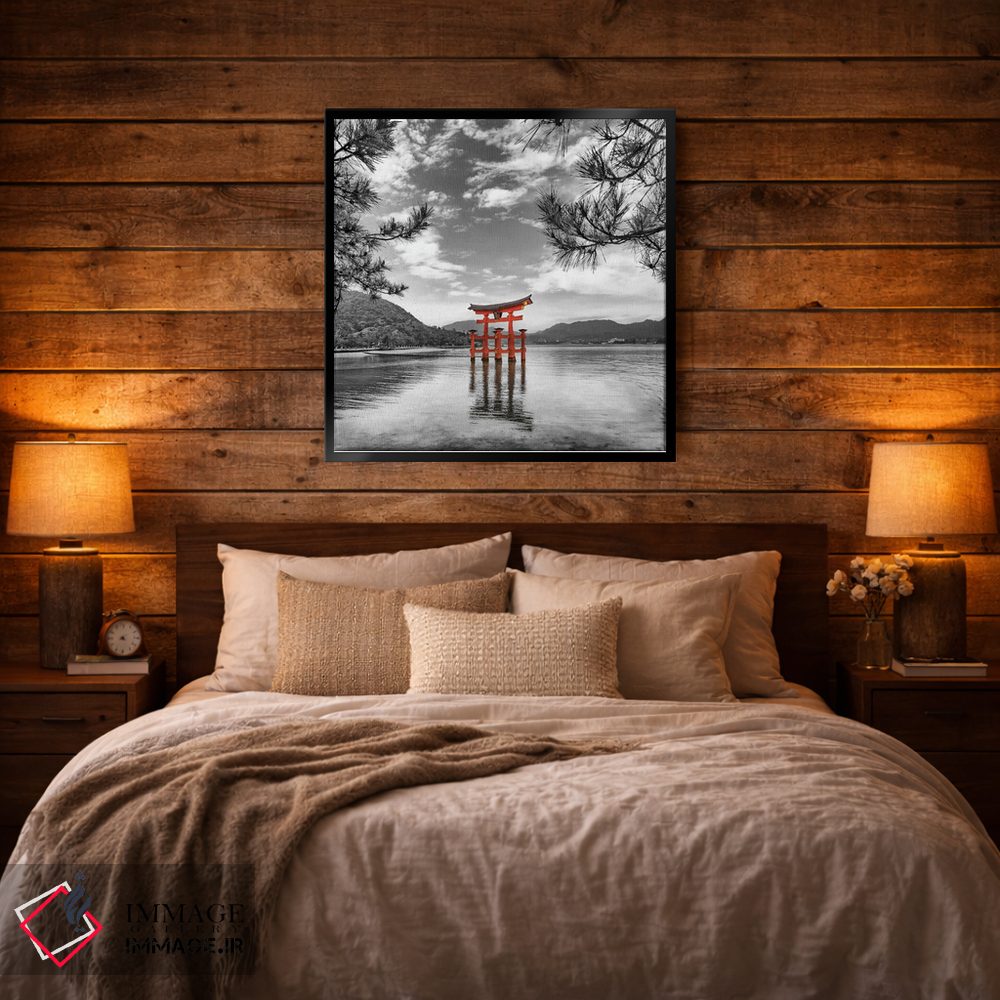 تابلو دکوراتیو توری قرمز معبد ایتسوکوشیما در جزیره میاجیما اثر ملانی ویولا - D5B