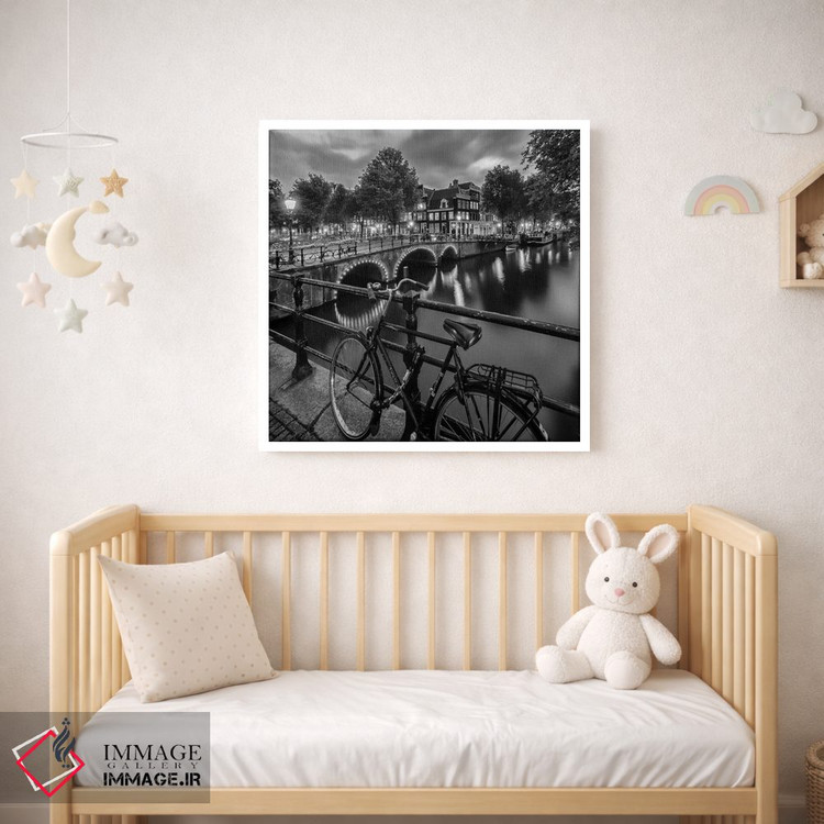 تابلو دکوراتیو برداشت عصرگاهی از کانال براورزگرخت آمستردام اثر ملانی ویولا - D1W